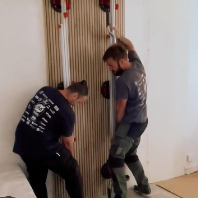 pose de panneaux grand format